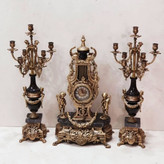 ساعت شمعدان خروسی