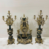 ساعت شمعدان خروسی