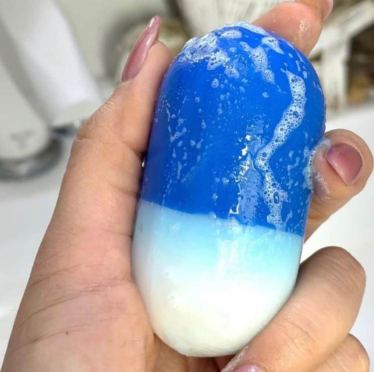 صابون کپسولی روشن کننده پوست گلاتاتیون کلاژن کره ای